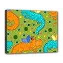 Colorful Dragons Pattern Deluxe Canvas 20  x 16   View1