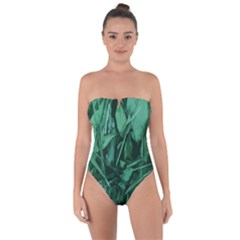 Tie Back One Piece Swimsuit Camouflage Green by DesignsbyDana