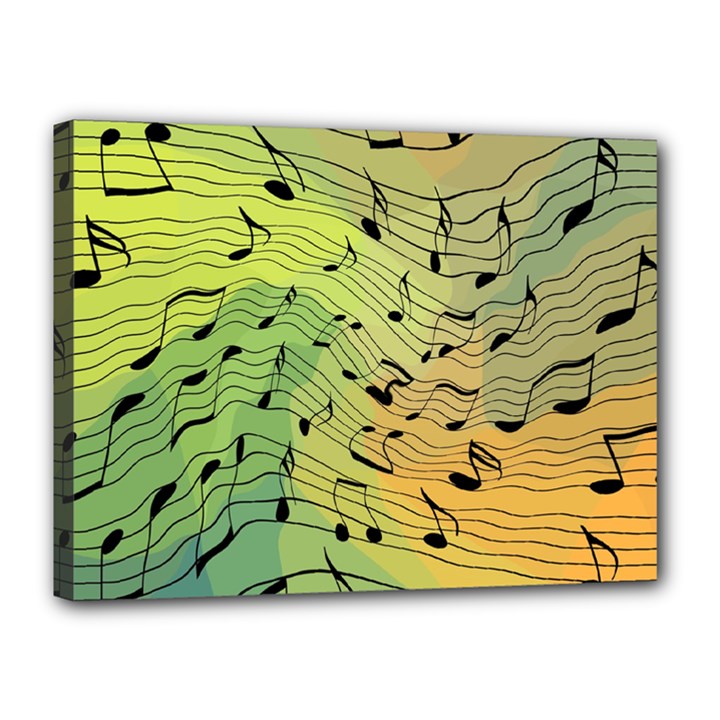 Music Notes Canvas 16  x 12 