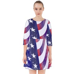 Usa Flag America American Smock Dress by Celenk