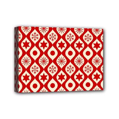 Ornate Christmas Decor Pattern Mini Canvas 7  X 5  by patternstudio