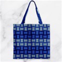 Textiles Texture Structure Grid Zipper Grocery Tote Bag View2