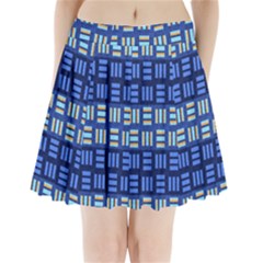 Textiles Texture Structure Grid Pleated Mini Skirt by Celenk