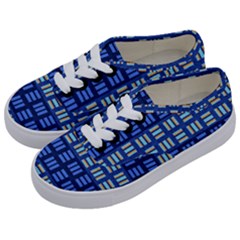 Textiles Texture Structure Grid Kids  Classic Low Top Sneakers by Celenk