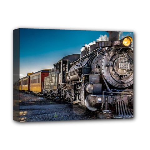 D&r Steam Train 484 Deluxe Canvas 16  X 12   by Bigfootshirtshop