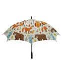 Woodland Friends Pattern Golf Umbrellas View3