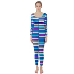 Color Grid 04 Long Sleeve Catsuit by jumpercat