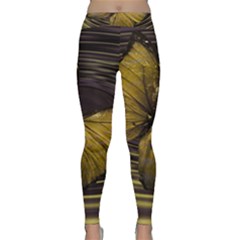 Butterfly Insect Wave Concentric Classic Yoga Leggings by Celenk