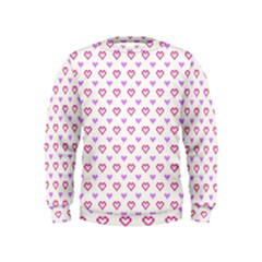 Pixel Hearts Kids  Sweatshirt by jumpercat