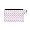 Pixel Hearts Canvas Cosmetic Bag (Small) View2