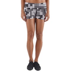 Tetris Camouflage Urban Yoga Shorts by jumpercat