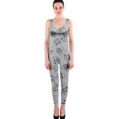 A Lot Of Skulls Grey Onepiece Catsuit by jumpercat