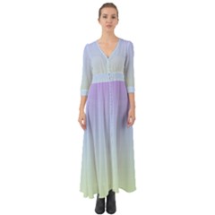 Vanilla Gradient Button Up Boho Maxi Dress by jumpercat