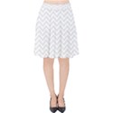 Light Chevron Velvet High Waist Skirt View1