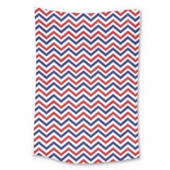 Navy Chevron Large Tapestry by jumpercat