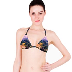 Landscape Fog Mist Haze Forest Bikini Top by BangZart