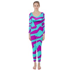 Polynoise Shock New Wave Long Sleeve Catsuit by jumpercat