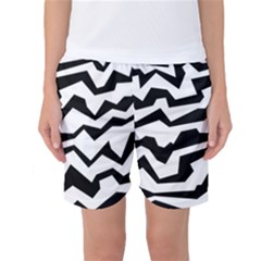 Polynoise Bw Women s Basketball Shorts by jumpercat