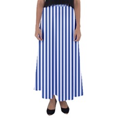 Blue Stripes Flared Maxi Skirt by jumpercat