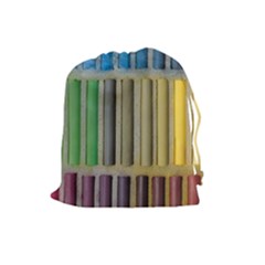 Pastels Cretaceous About Color Drawstring Pouches (large)  by BangZart