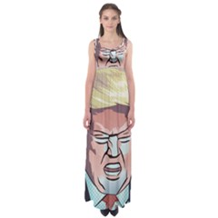 Donald Trump Pop Art President Usa Empire Waist Maxi Dress by BangZart