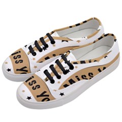 Lettering Miss You Banner Women s Classic Low Top Sneakers by BangZart