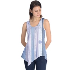 Plank Pattern Image Organization Sleeveless Tunic by Celenk