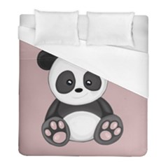 Cute Panda Duvet Cover (full/ Double Size) by Valentinaart