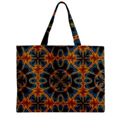 Tapestry Pattern Zipper Mini Tote Bag by linceazul