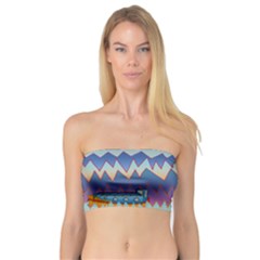 Zig Zag Boats Bandeau Top by CosmicEsoteric