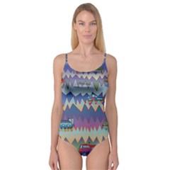 Zig Zag Boats Camisole Leotard  by CosmicEsoteric