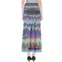 Zig zag boats Full Length Maxi Skirt View2