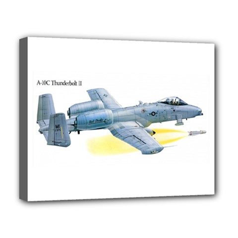 A-10c Thunderbolt Ii Deluxe Canvas 20  X 16  (framed) by Bigfootshirtshop