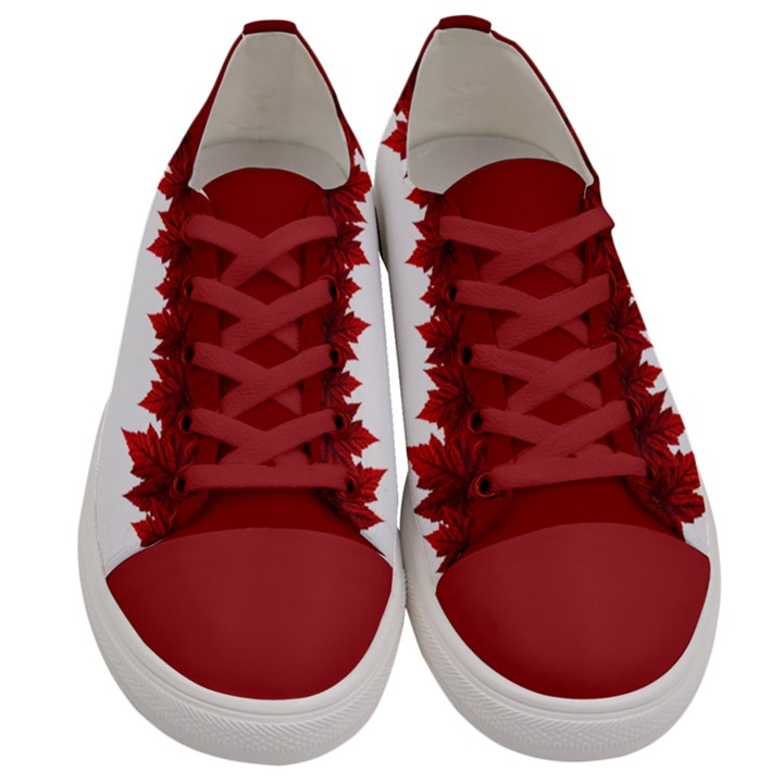 Canada Maple Leaf Shoes Men s Low Top Canvas Sneakers