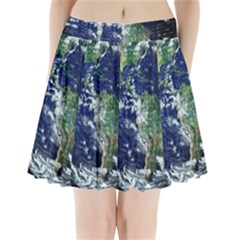 Earth Internet Globalisation Pleated Mini Skirt by Celenk