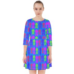 Neon Robot Smock Dress by snowwhitegirl