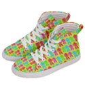 Colorful Robots Men s Hi-Top Skate Sneakers View2