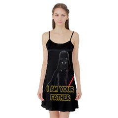 Darth Vader Cat Satin Night Slip by Valentinaart