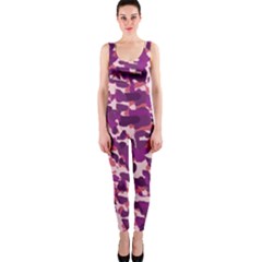 Pink Camo Onepiece Catsuit by snowwhitegirl