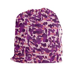 Pink Camo Drawstring Pouches (xxl) by snowwhitegirl