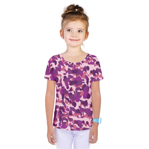 Pink Camo Kids  One Piece Tee by snowwhitegirl