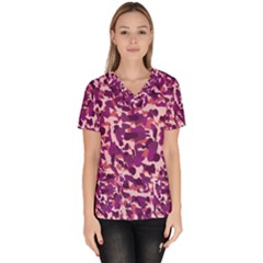 Pink Camo Scrub Top by snowwhitegirl