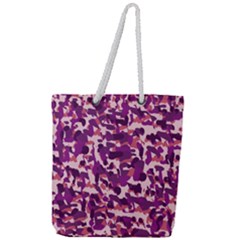 Pink Camo Full Print Rope Handle Tote (large) by snowwhitegirl