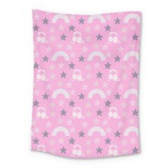 Music Star Pink Medium Tapestry by snowwhitegirl