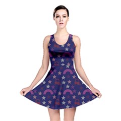 Music Stars Navy Reversible Skater Dress by snowwhitegirl