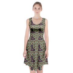 Deer Boots Green Racerback Midi Dress by snowwhitegirl