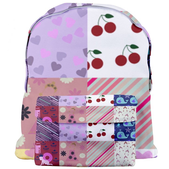 Quilt Of My Patterns Giant Full Print Backpack