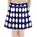 Big Dot Blue Pleated Mini Skirt View1