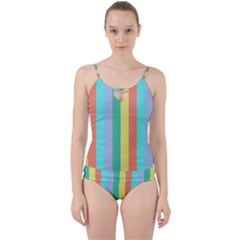 Summer Stripes Cut Out Top Tankini Set by snowwhitegirl