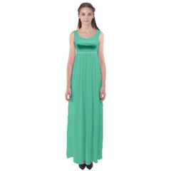 Seafoamy Green Empire Waist Maxi Dress by snowwhitegirl